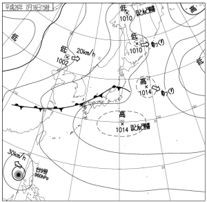 071615地上天気図