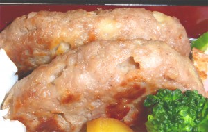 チーズ入りハンバーグ1