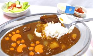 はいふり晴風カレーのリアル再現スプーン箸上げ画像